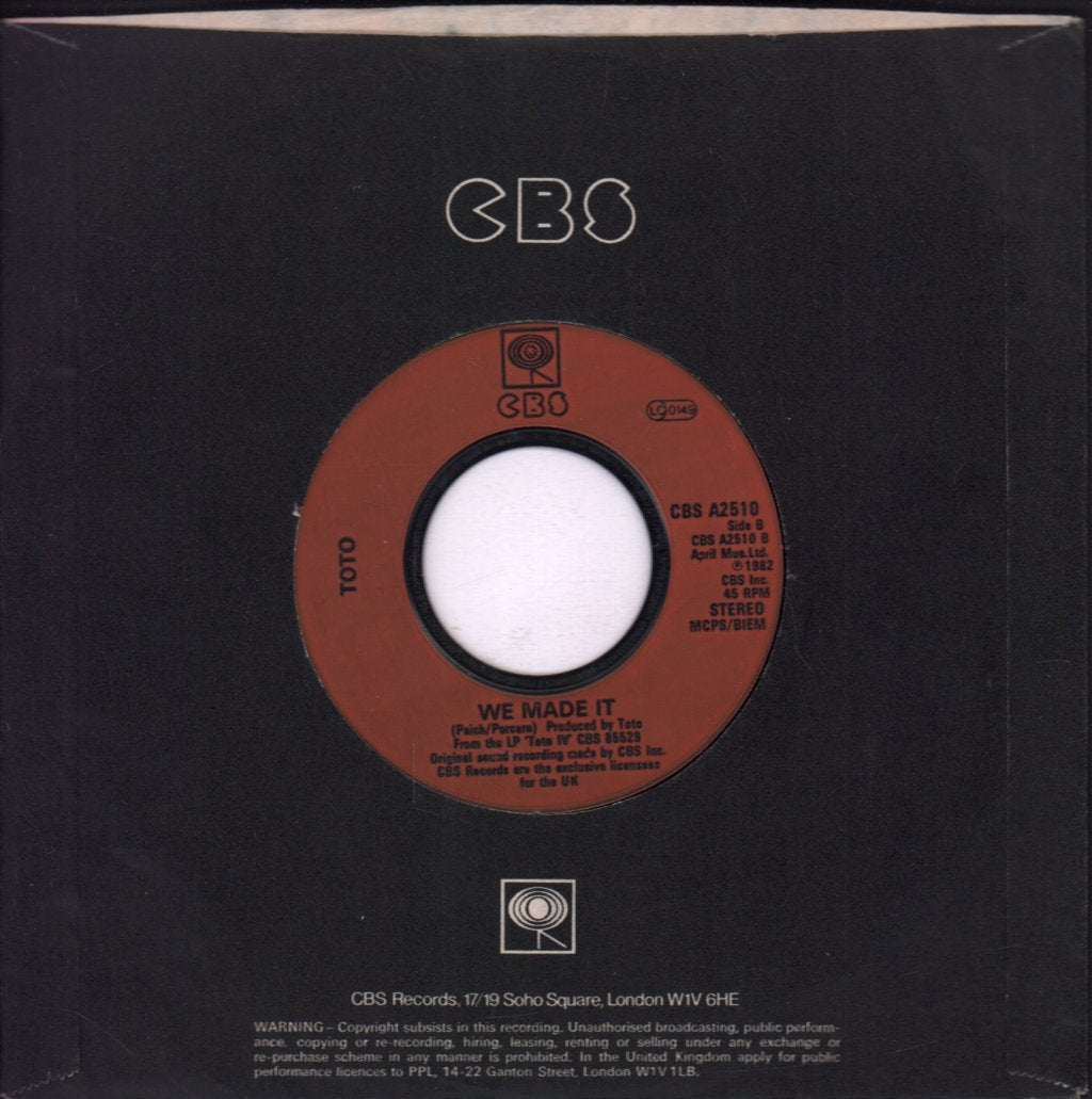 Toto - Africa - 7 Inch