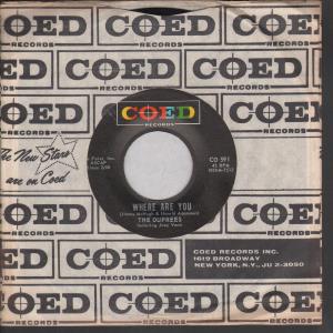 Duprees - Where Are You - 7 Inch