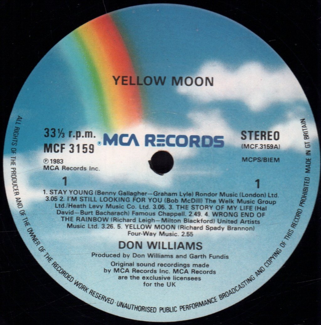 Don Williams - Yellow Moon - Lp