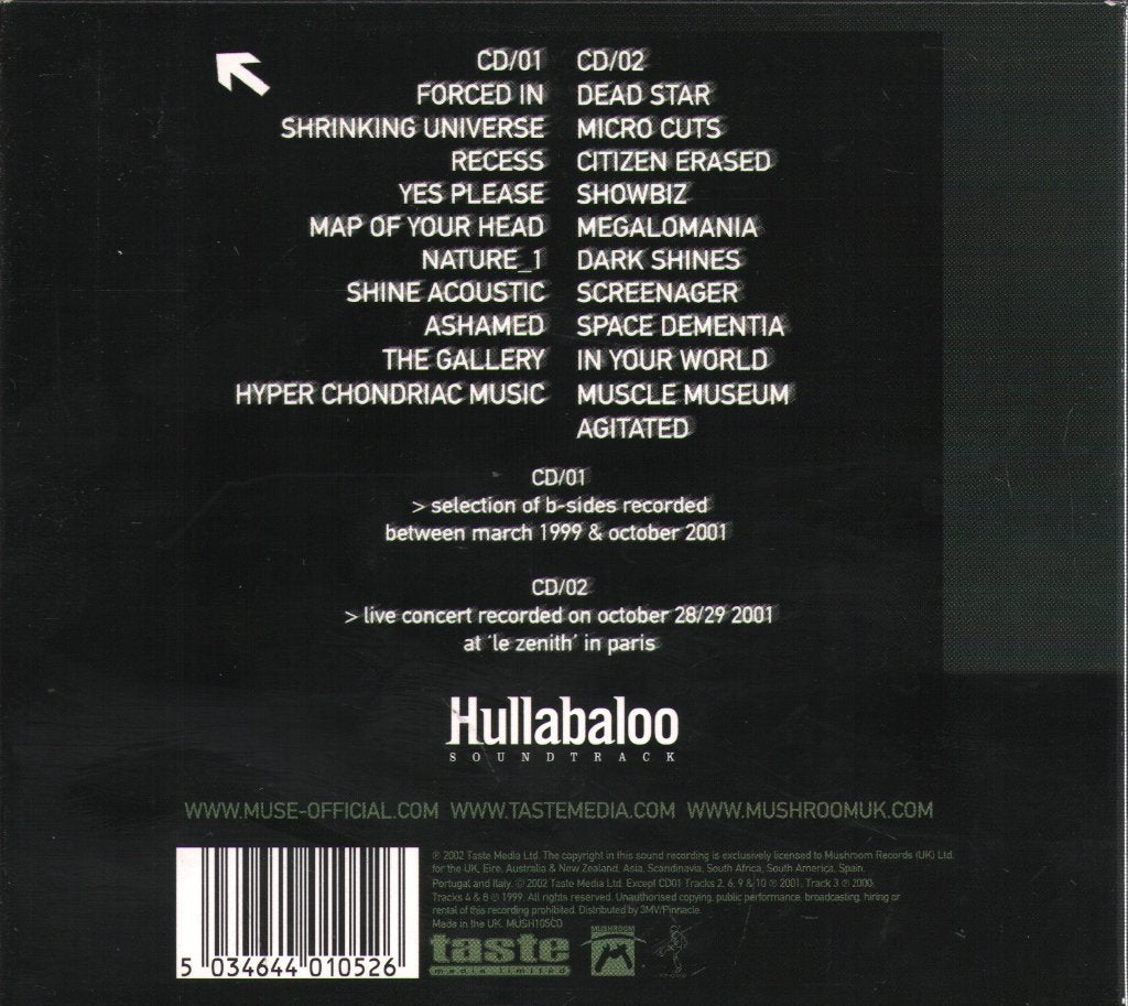 Muse - Hullabaloo Soundtrack - Cd Set