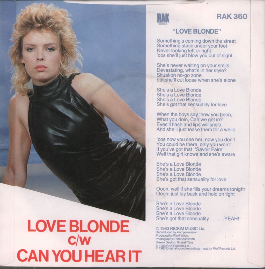Kim Wilde - Love Blonde - 7 Inch