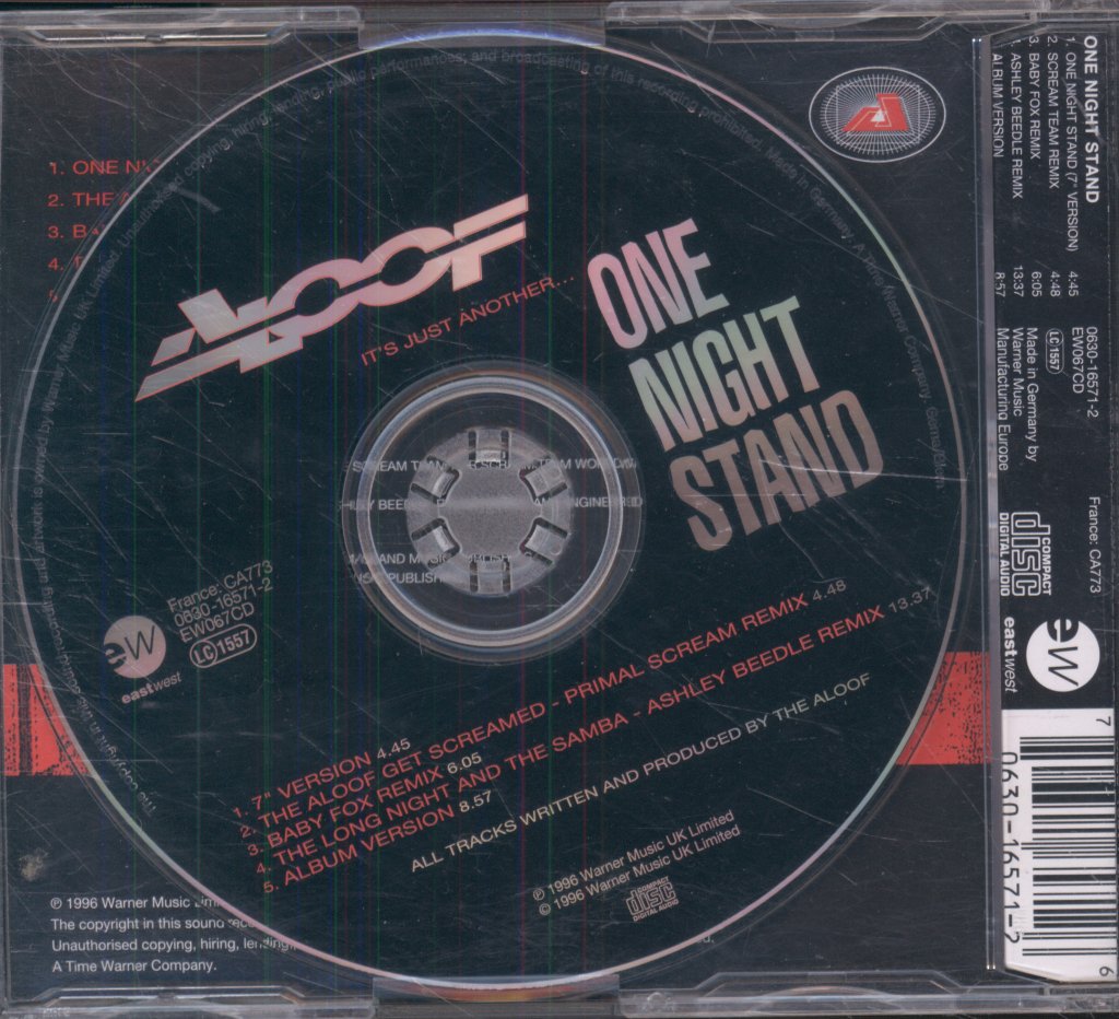 Aloof - One Night Stand - Cd