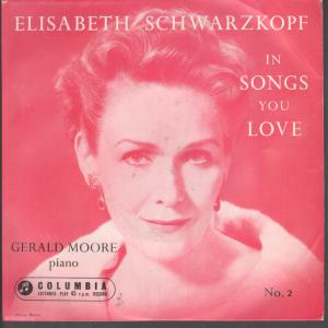 Elisabeth Schwarzkopf - Songs You Love No 2 - 7 Inch