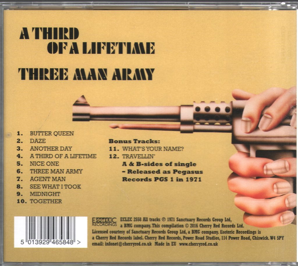 Three Man Army - A Third Of A Lifetime - Cd
