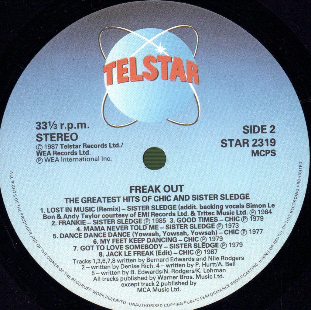 Chic / Sister Sledge - Freak Out - Greatest Hits Of - Lp