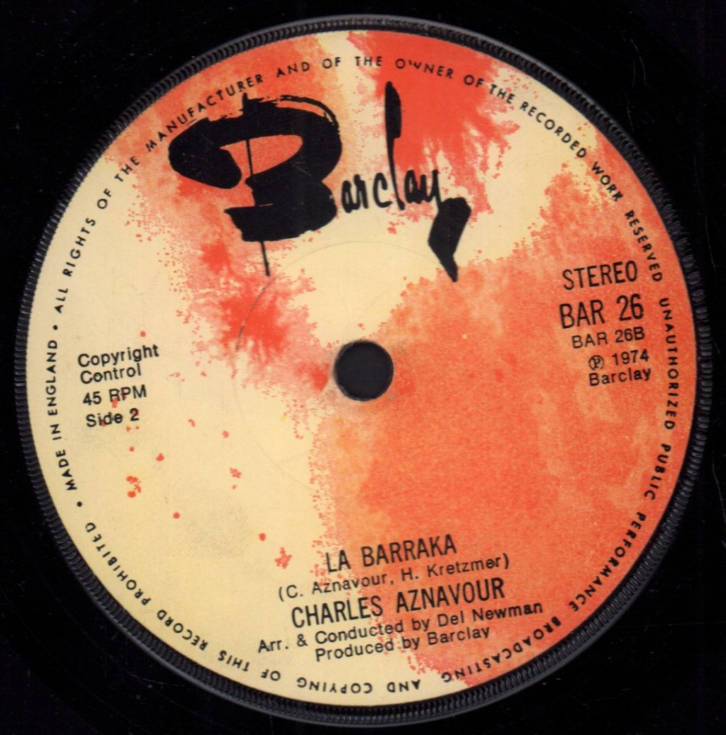 Charles Aznavour - She - 7 Inch
