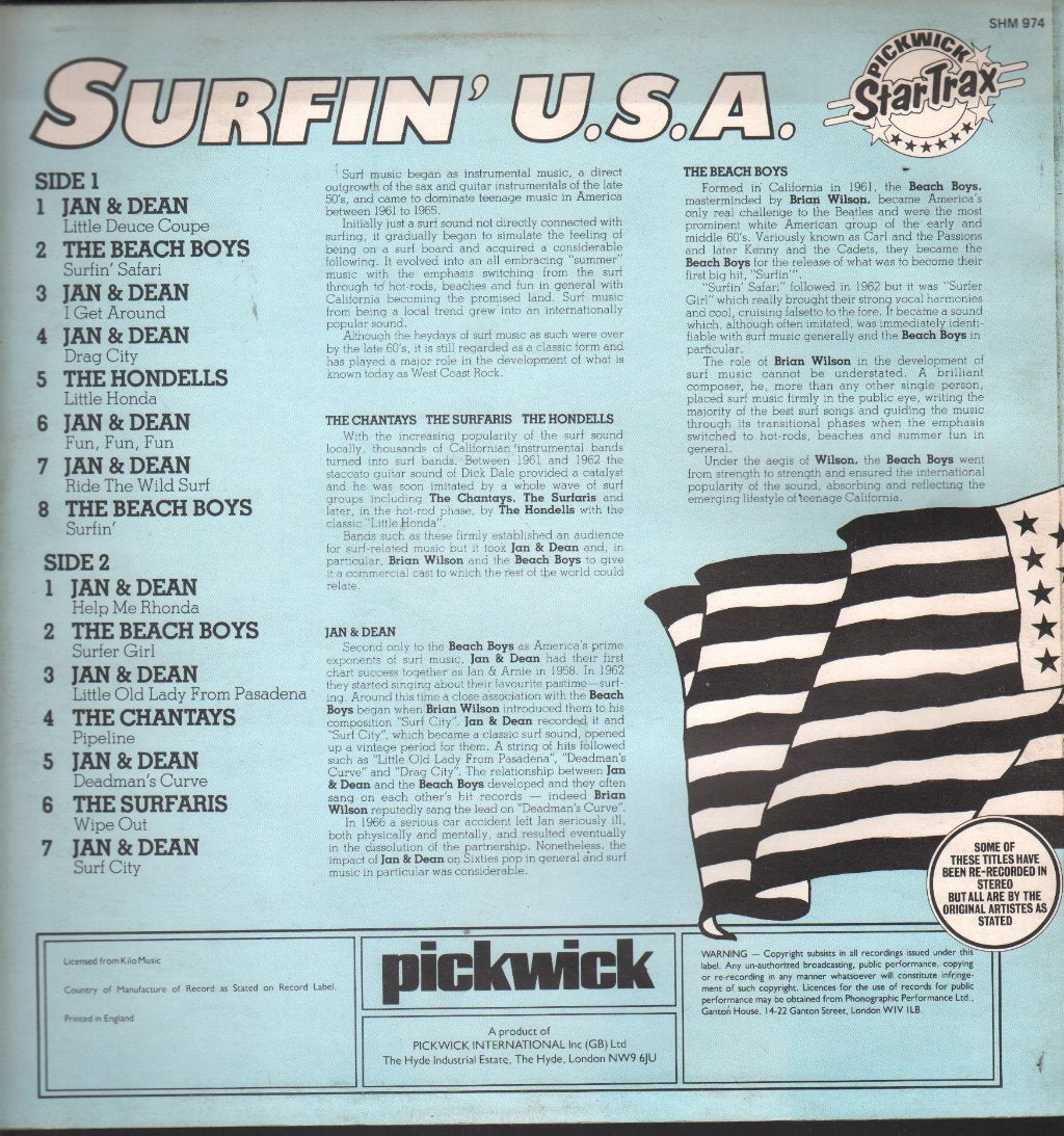 Various Artists - Surfin' Usa - Lp