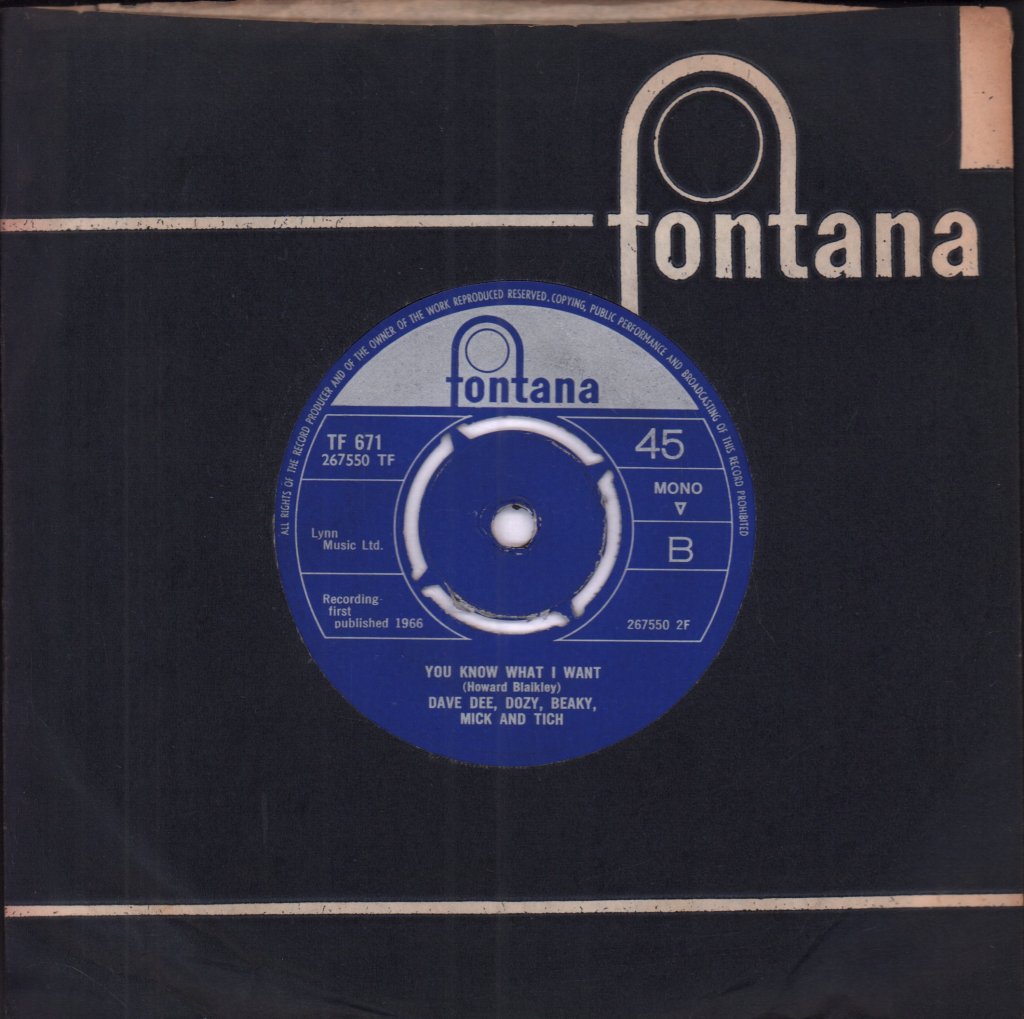 Dave Dee Dozy Beaky Mick And Tich - Hold Tight! - 7 Inch