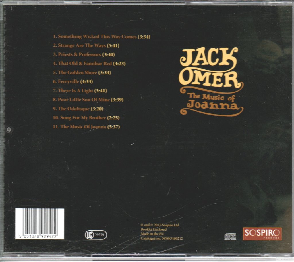 Jack Omer - Music Of Joanna - Cd