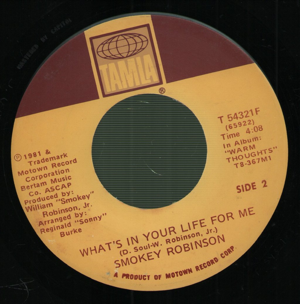 Smokey Robinson - Being With You - 7 Inch