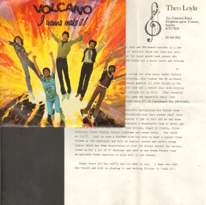 Volcano (80'S Group) - I Wanna Make It - 7 Inch