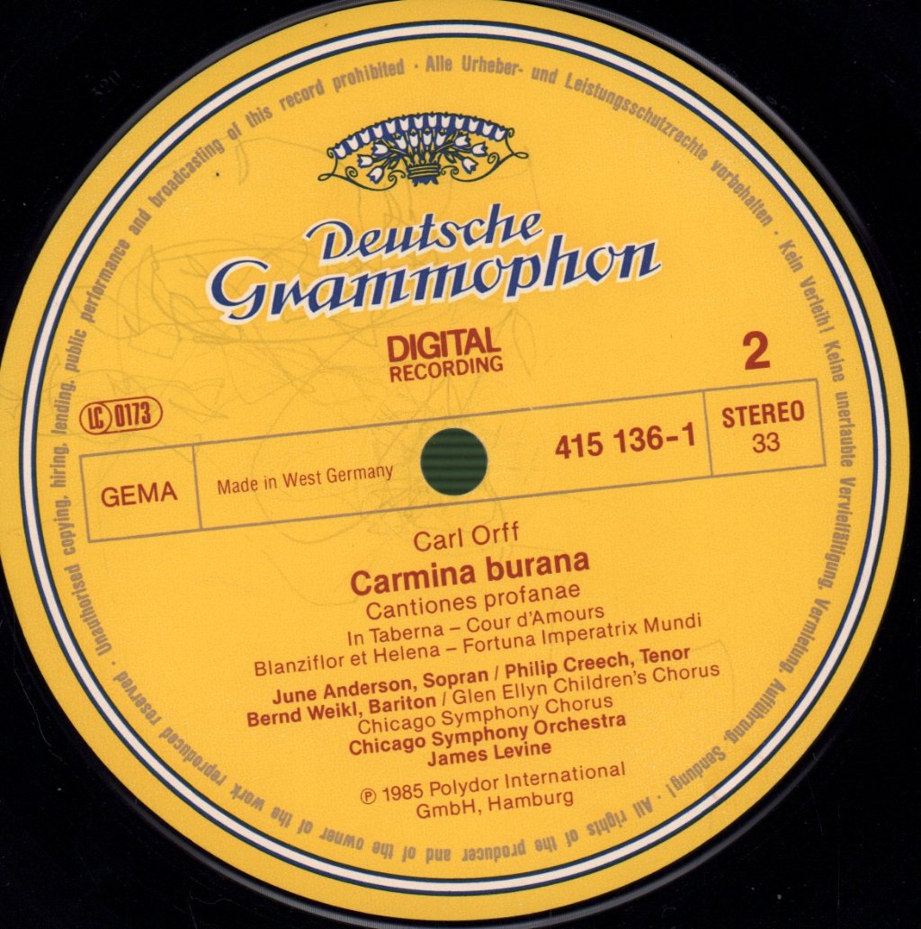 Carl Orff - Carmina Burana - Lp
