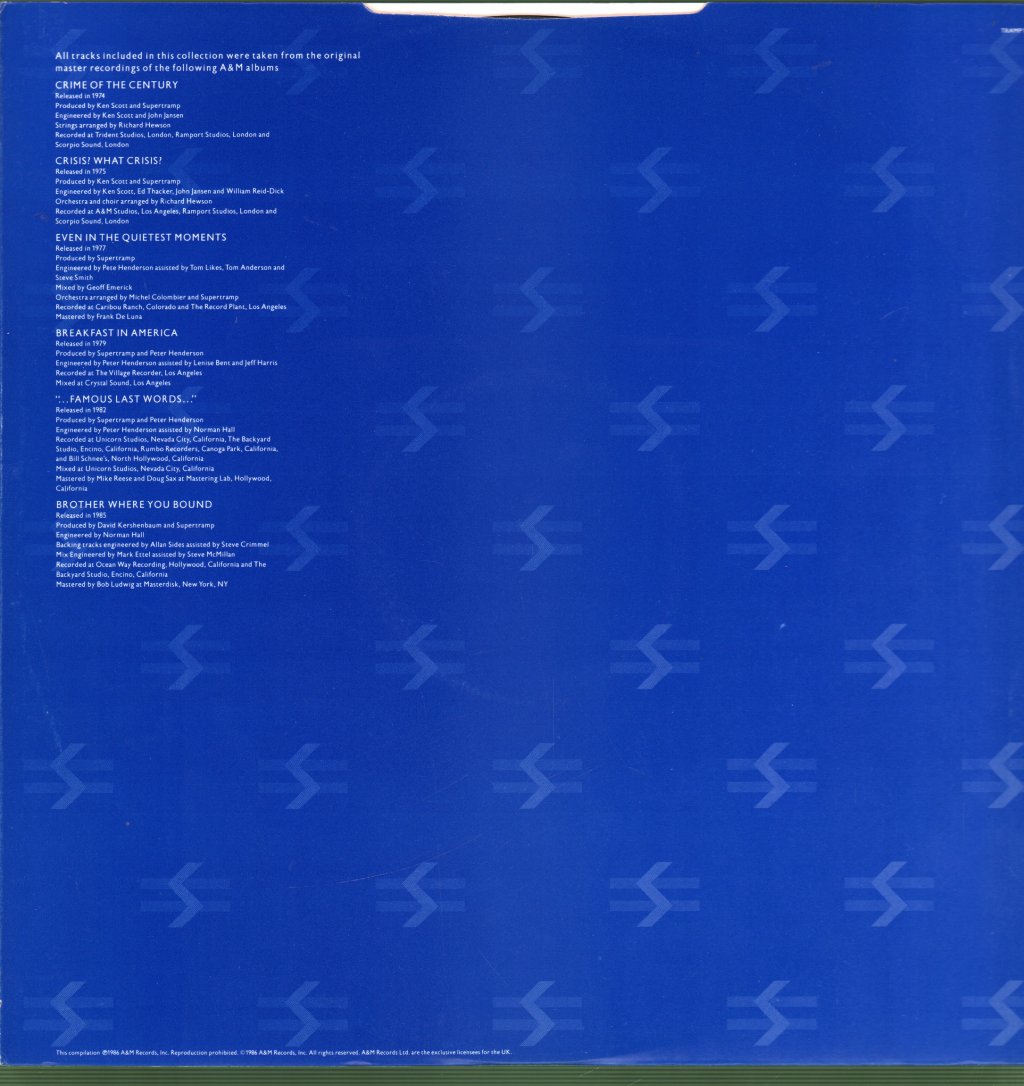 Supertramp - Autobiography Of Supertramp (Best Of) - Lp