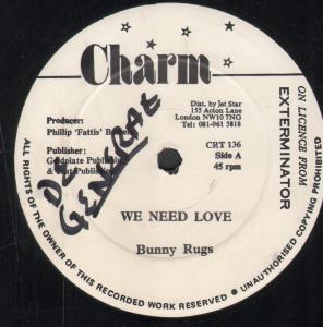 Bunny Rugs - We Need Love - 12 Inch
