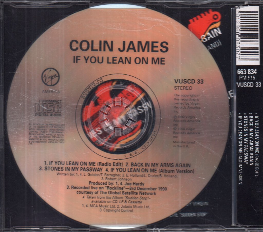 Colin James - If You Lean On Me - Cd