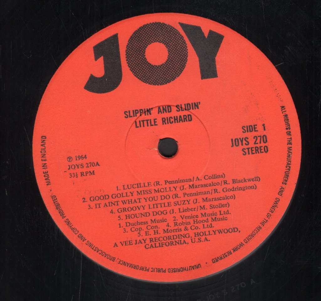Little Richard - Slippin' And Slidin' - Lp