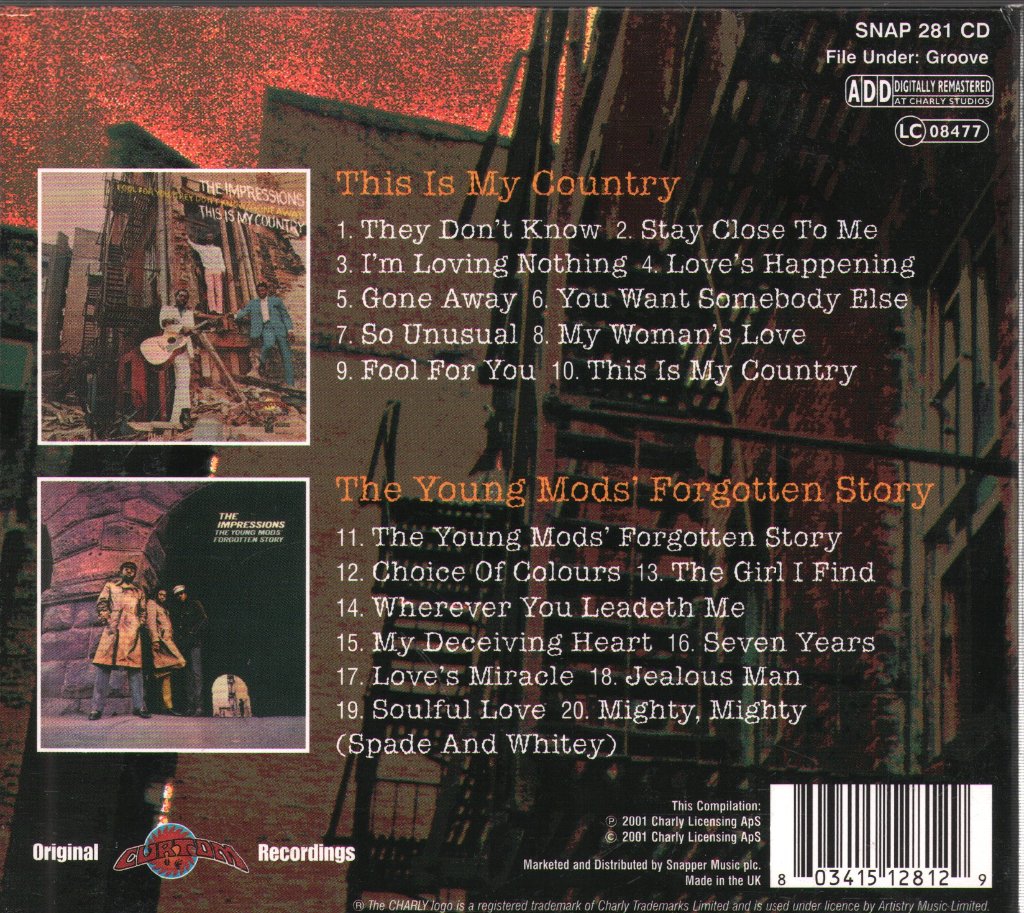 Impressions - This Is My Country & The Young Mod's Forgotten Story - Cd