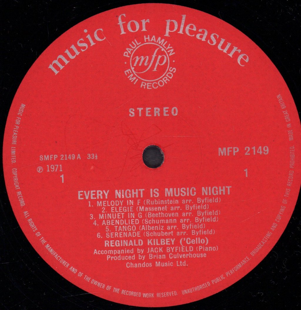 Reginald Kilbey - Every Night Is Music Night - Lp