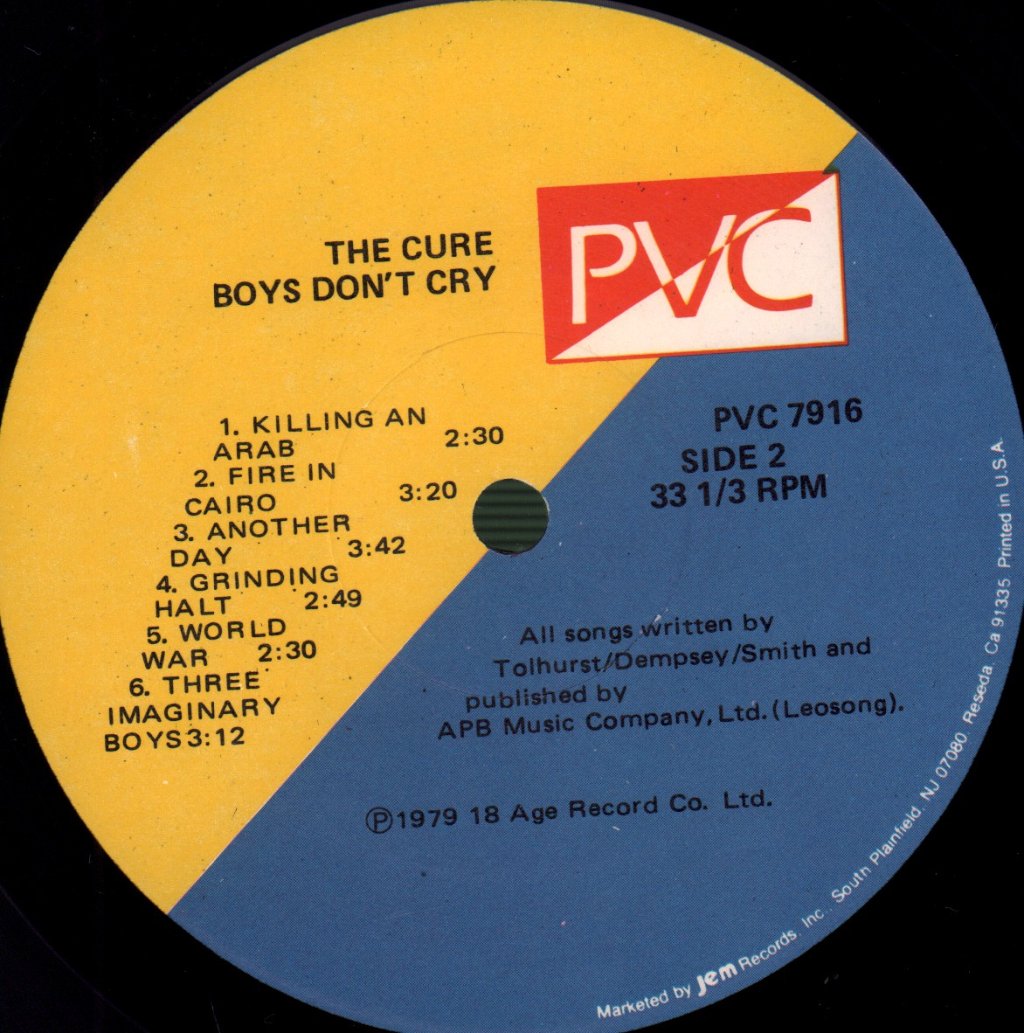 Cure - Boys Don't Cry - Lp