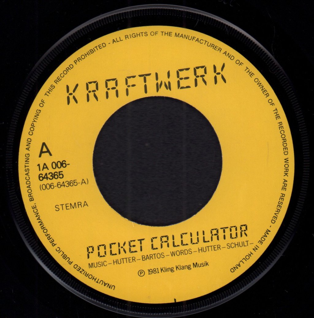 Kraftwerk - Pocket Calculator - 7 Inch