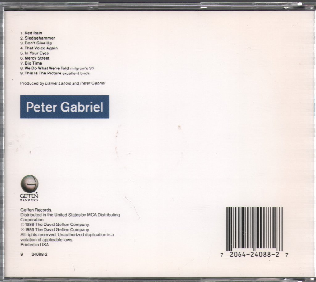 Peter Gabriel - So - Cd