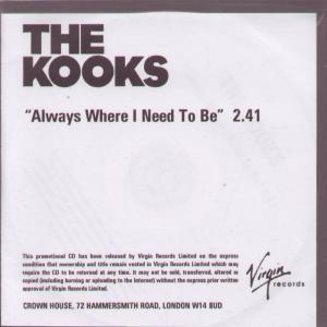 Kooks - Always Where I Need To Be - Cdr