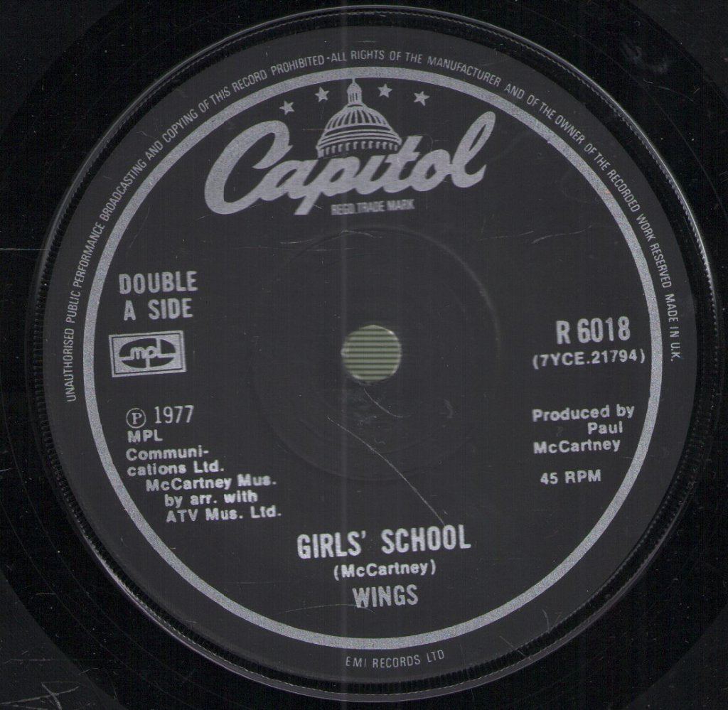 Wings - Mull Of Kintyre / Girls' School - 7 Inch