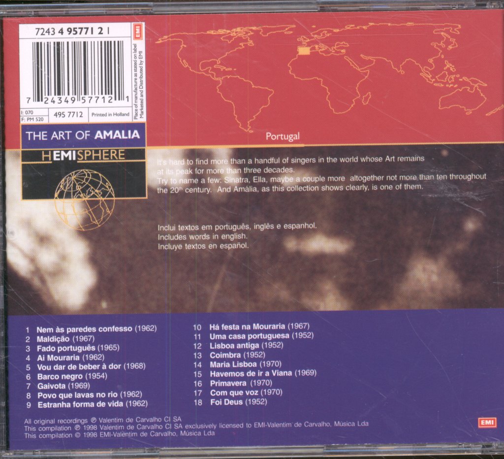 Amália Rodrigues - Art Of Amália - Cd