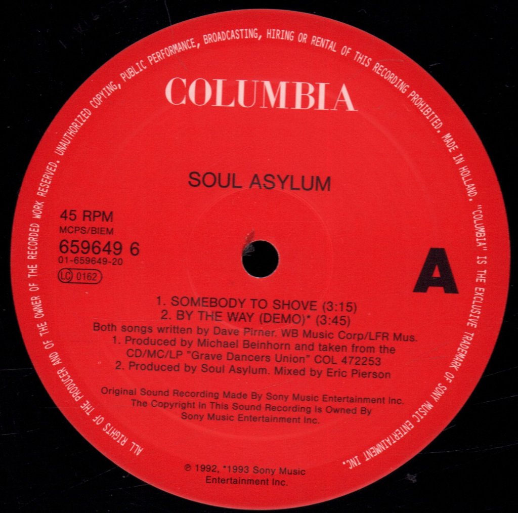 Soul Asylum - Somebody To Shove - 12 Inch