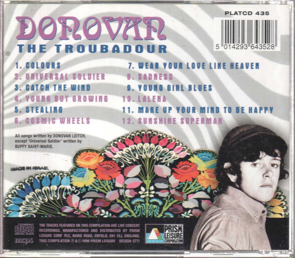 Donovan - Troubadour - Cd