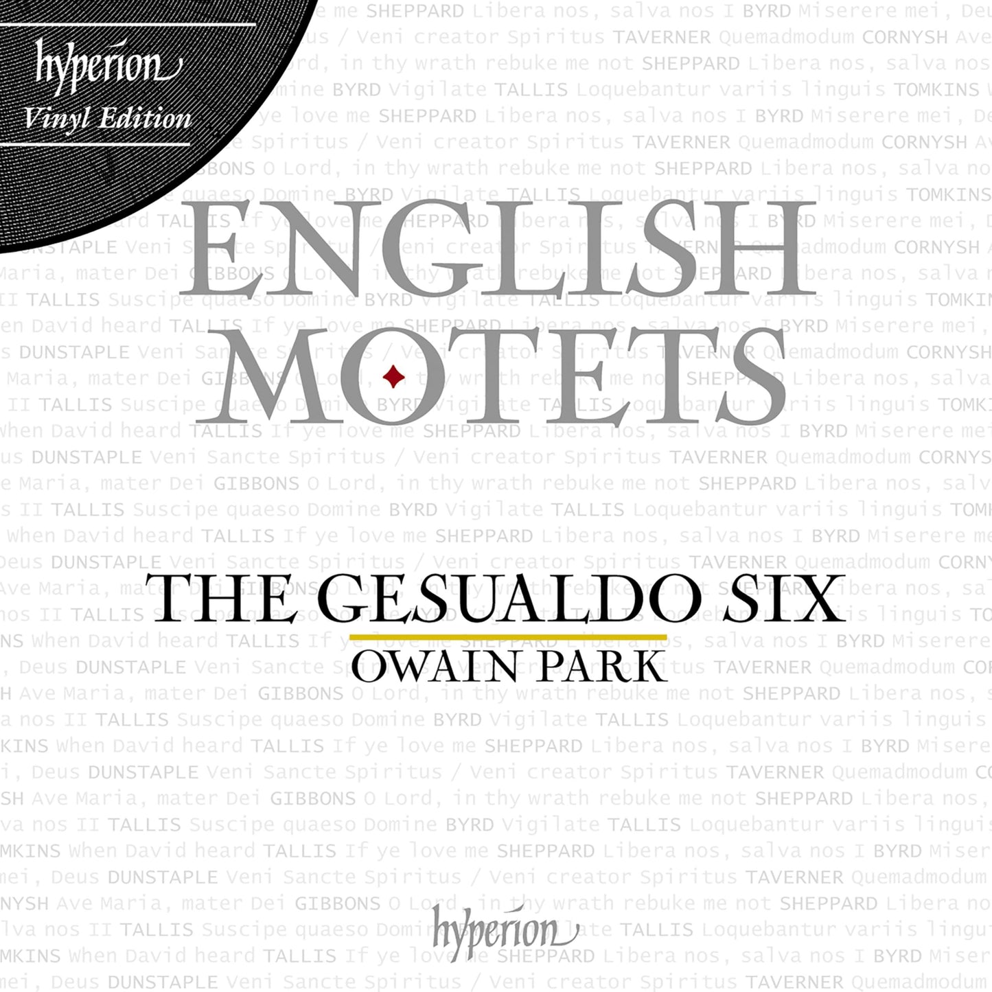 Gesualdo Six / Owain Park - English Motets: From Dunstaple To Gibbons - Lp