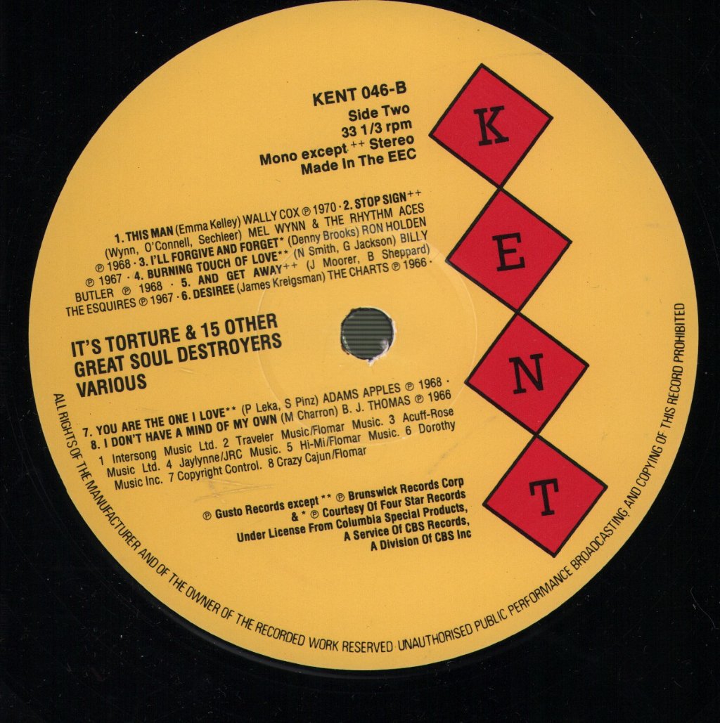 Various Artists - It's Torture And 15 Other Great Soul Destroyers - Lp