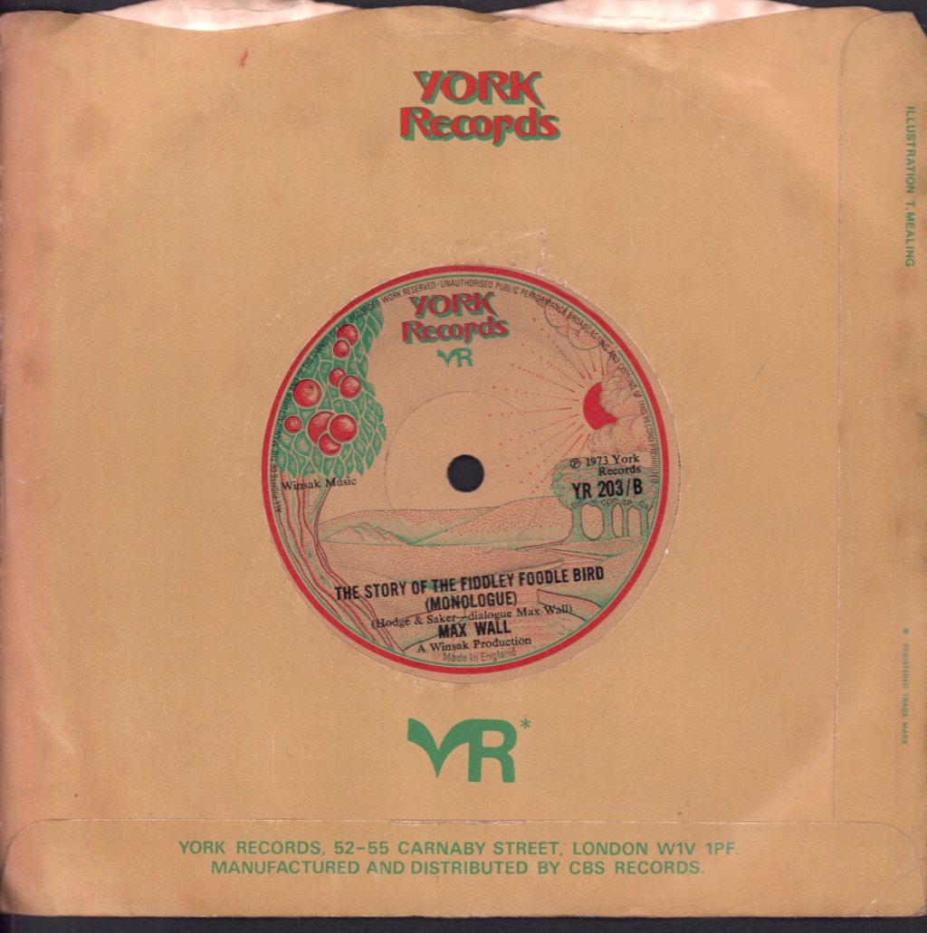 Max Wall - Fiddley Foodle Bird - 7 Inch
