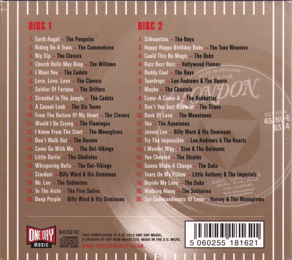 Various Artists - London American Doo Wop 1955-1958 - Double Cd