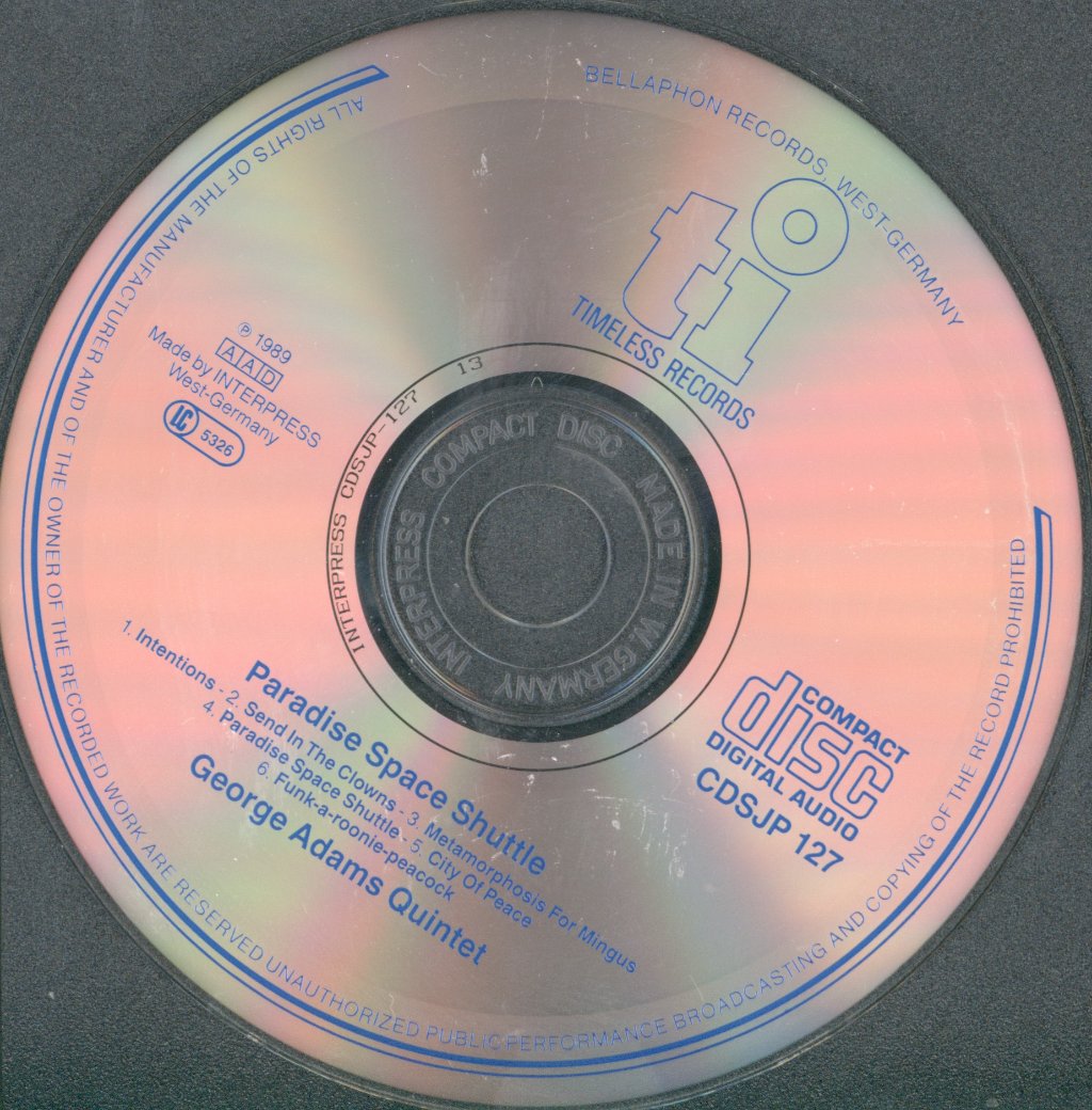 George Adams Quintet - Paradise Space Shuttle - Cd