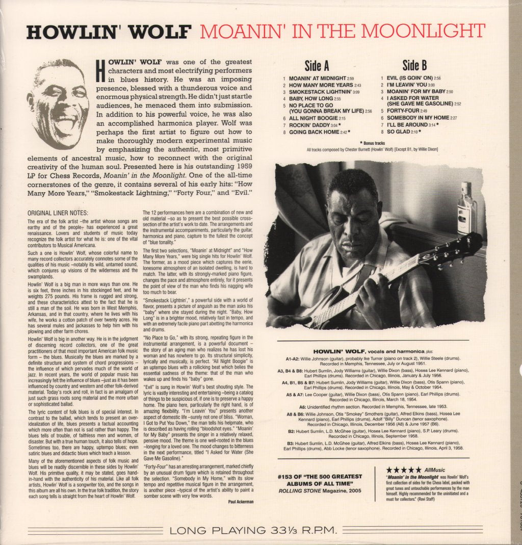 Howlin' Wolf - Moanin' In the Moonlight - Lp