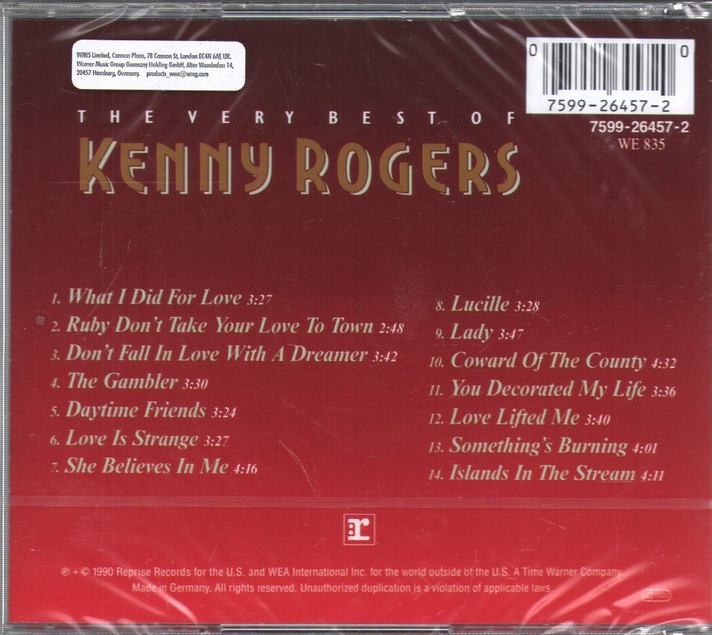 Kenny Rogers - Very Best Of Kenny Rogers - Cd