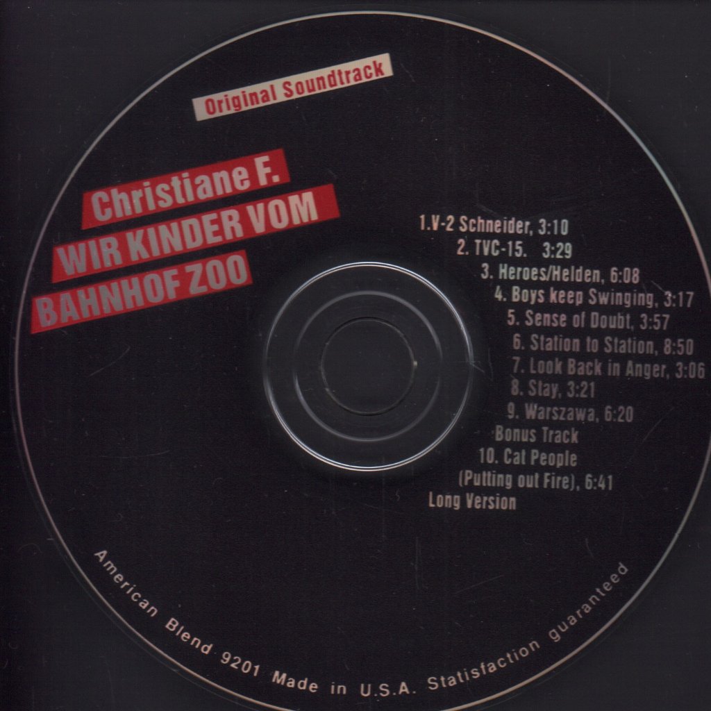 David Bowie - Original Soundtrack Christiane F. Wir Kinder Vom Bahnhof Zoo - Cd