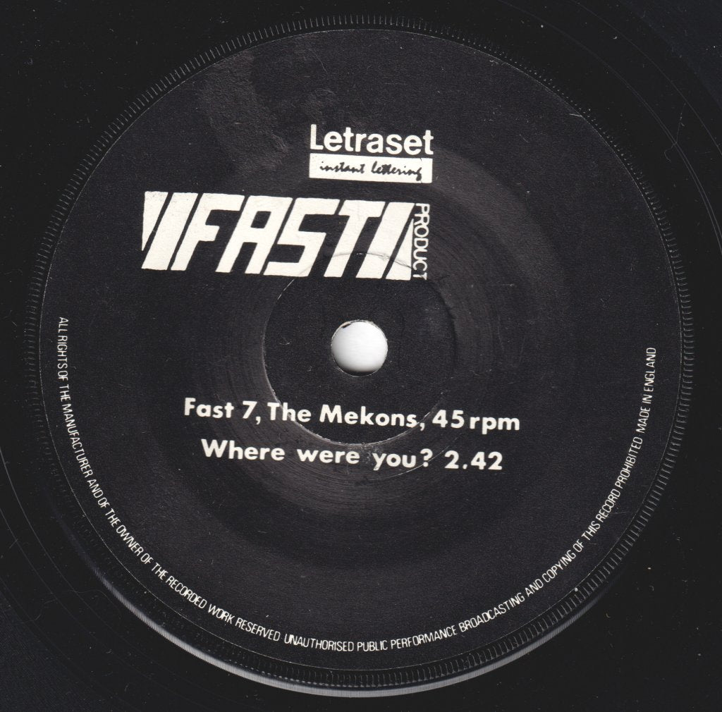Mekons - Where Were You - 7 Inch