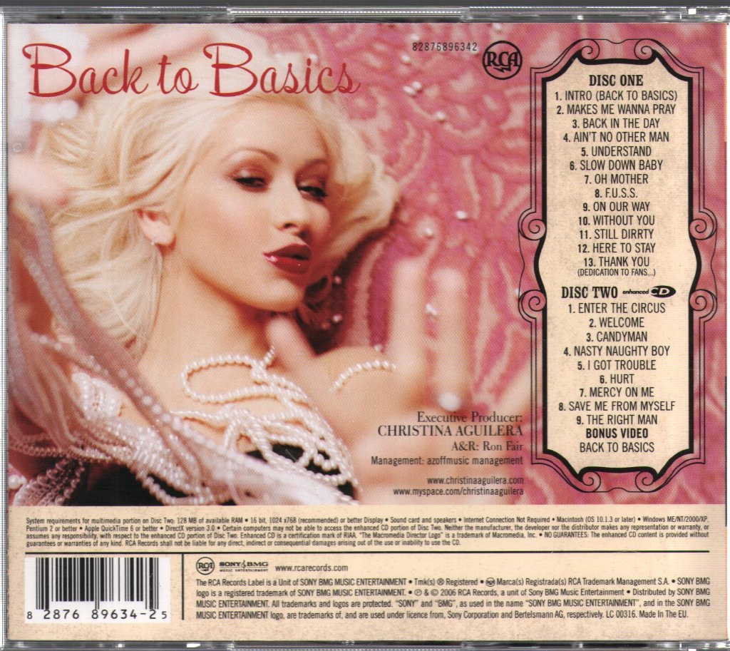 Christina Aguilera - Back To Basics - Double Cd