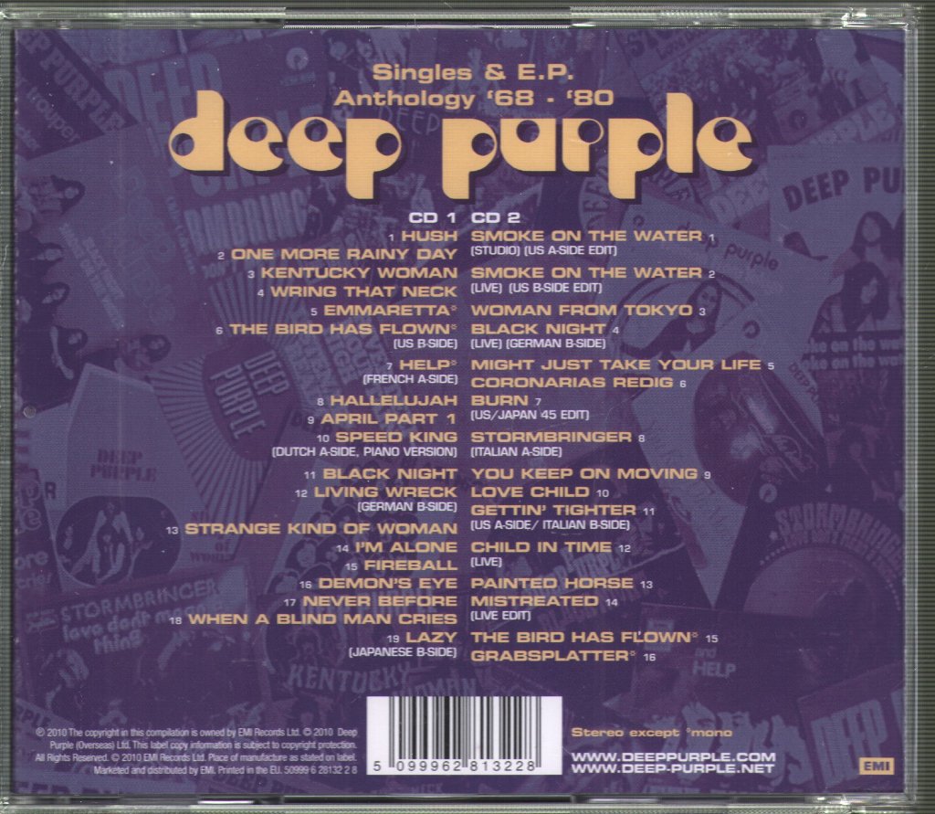 Deep Purple - Singles & E.P. Anthology '68 - '80 - Double Cd