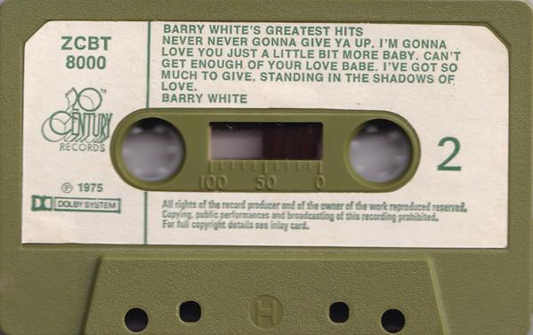 Barry White - Greatest Hits - Cassette