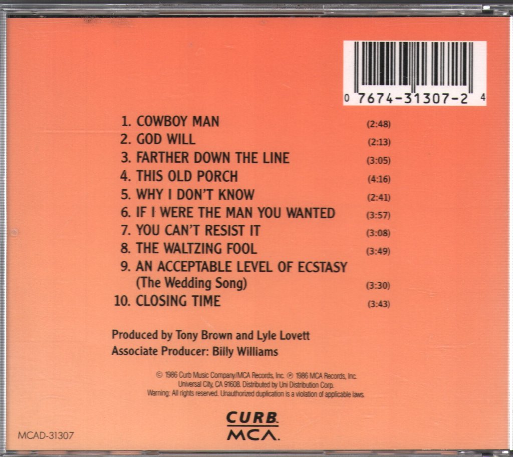 Lyle Lovett - Lyle Lovett - Cd