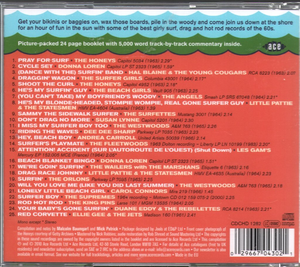 Various Artists - Hey, Beach Girls! (Female Surf 'N’ Drag 1961-1966) - Cd