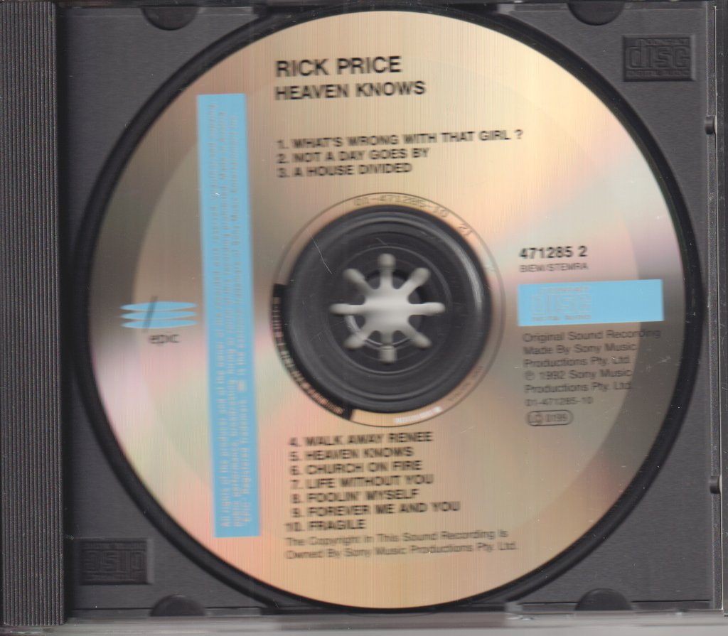Rick Price (Rock/Metal) - Heaven Knows - Cd