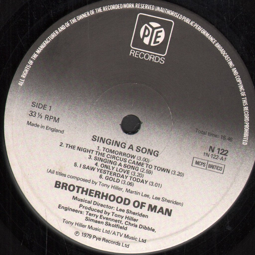 Brotherhood Of Man - Singing A Song - Lp