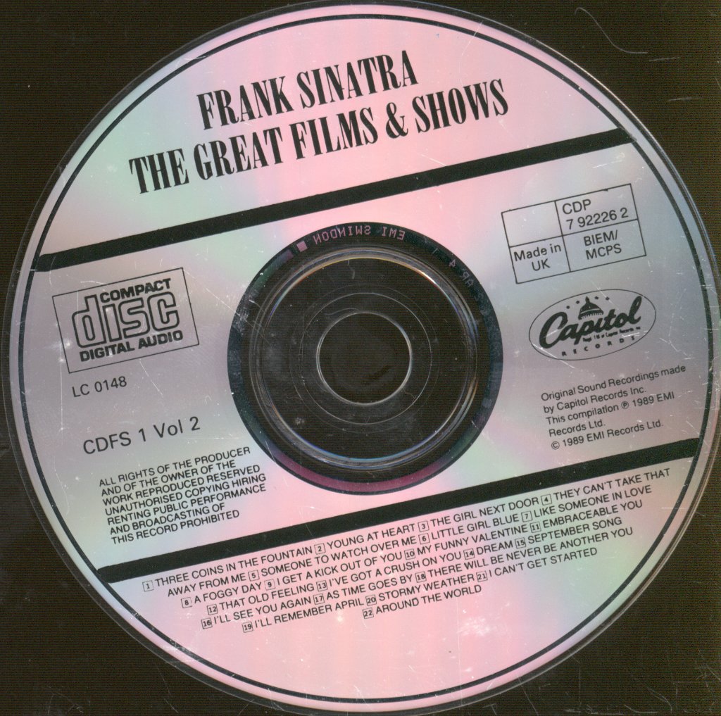 Frank Sinatra - Great Films & Shows Vol 2 - Cd
