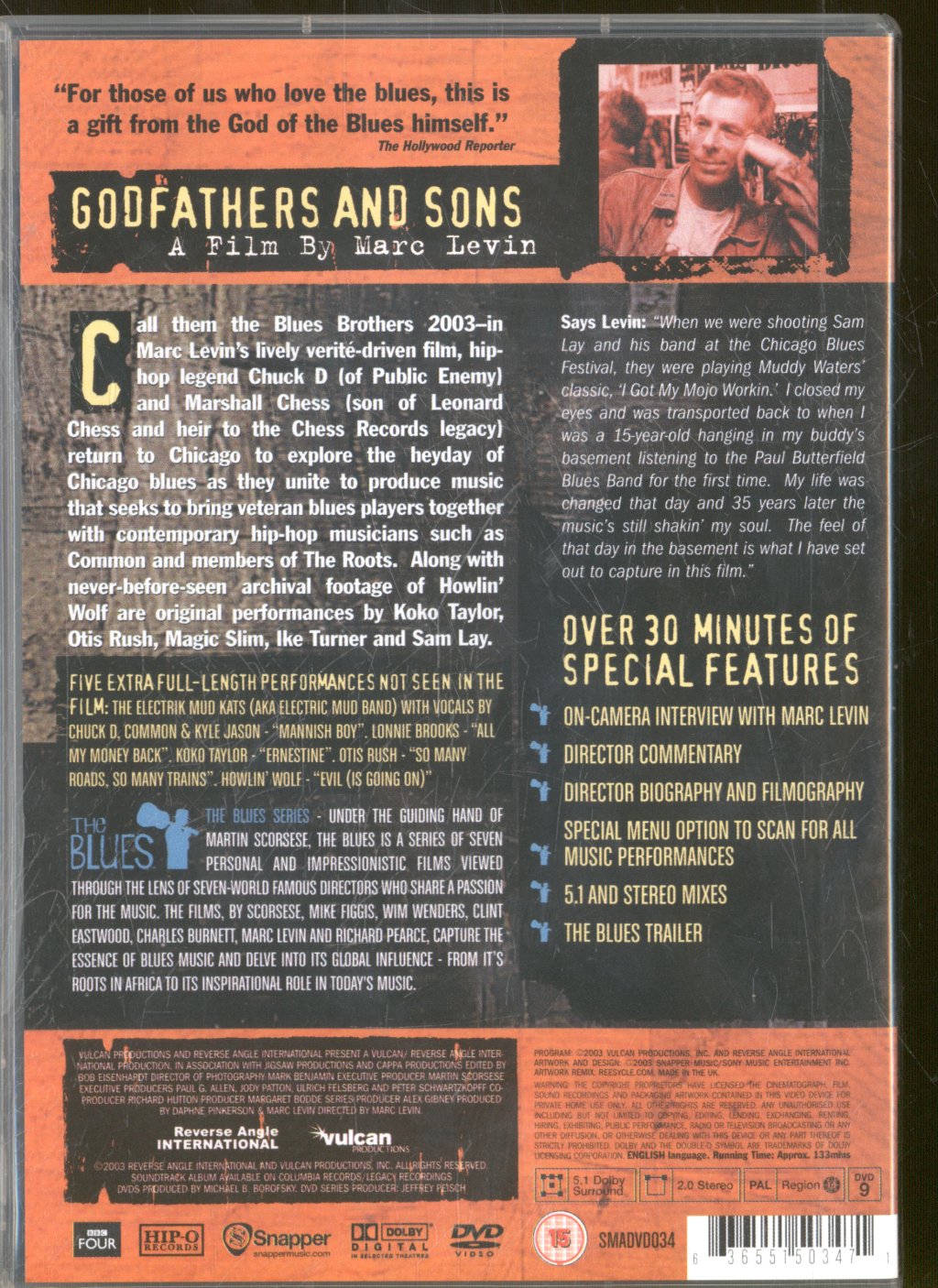 Various Artists - Martin Scorsese Presents Godfathers And Son - Dvd