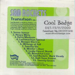 Sad Rockets - Transition - Cd