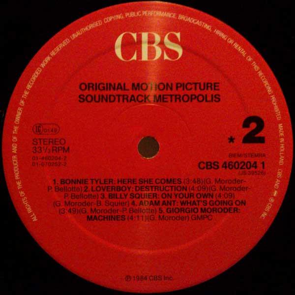 Various Artists - Metropolis (Original Motion Picture Soundtrack) - Lp